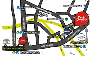 Finde deinen Weg ins Berlin Dungeon - unsere Karte hilft dir dabei!