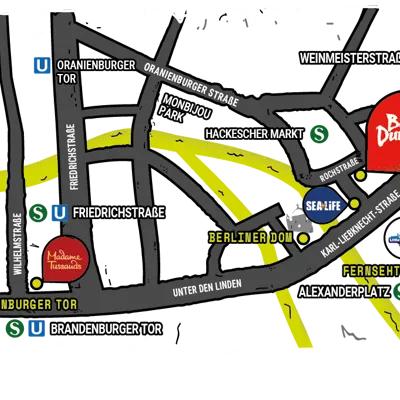 Find your way to the Berlin Dungeon! Our map will help you!