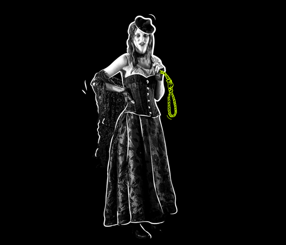 The Skippool Smuggler character at the Blackpool Tower Dungeon