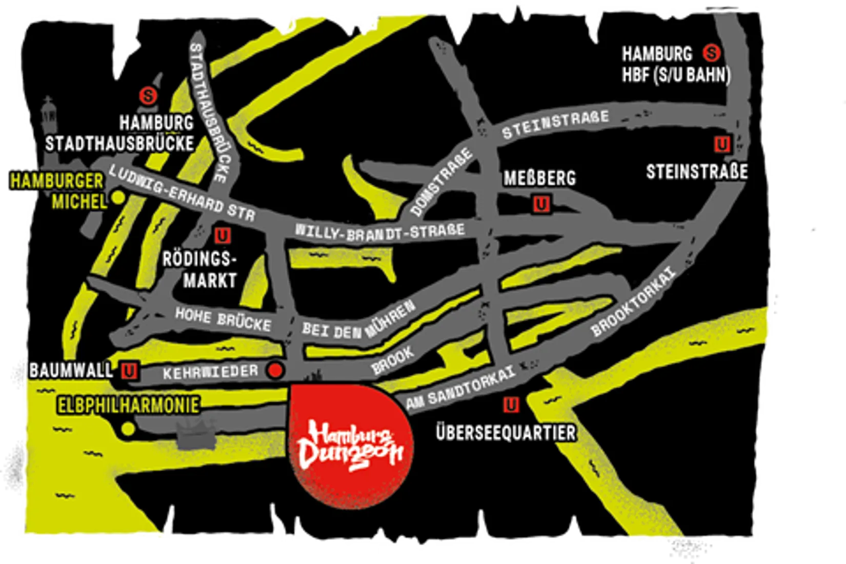 Anfahrt | Hamburg Dungeon Anfahrt | Hamburg Dungeon