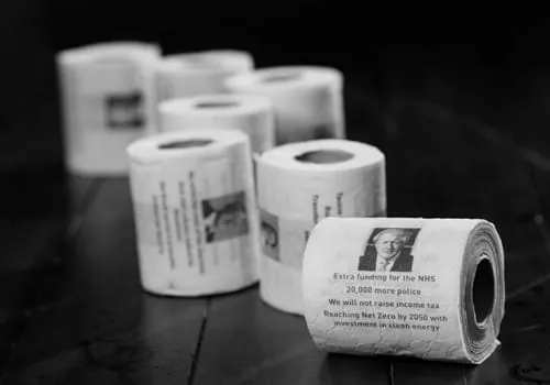 Boris Johnson loo rolls