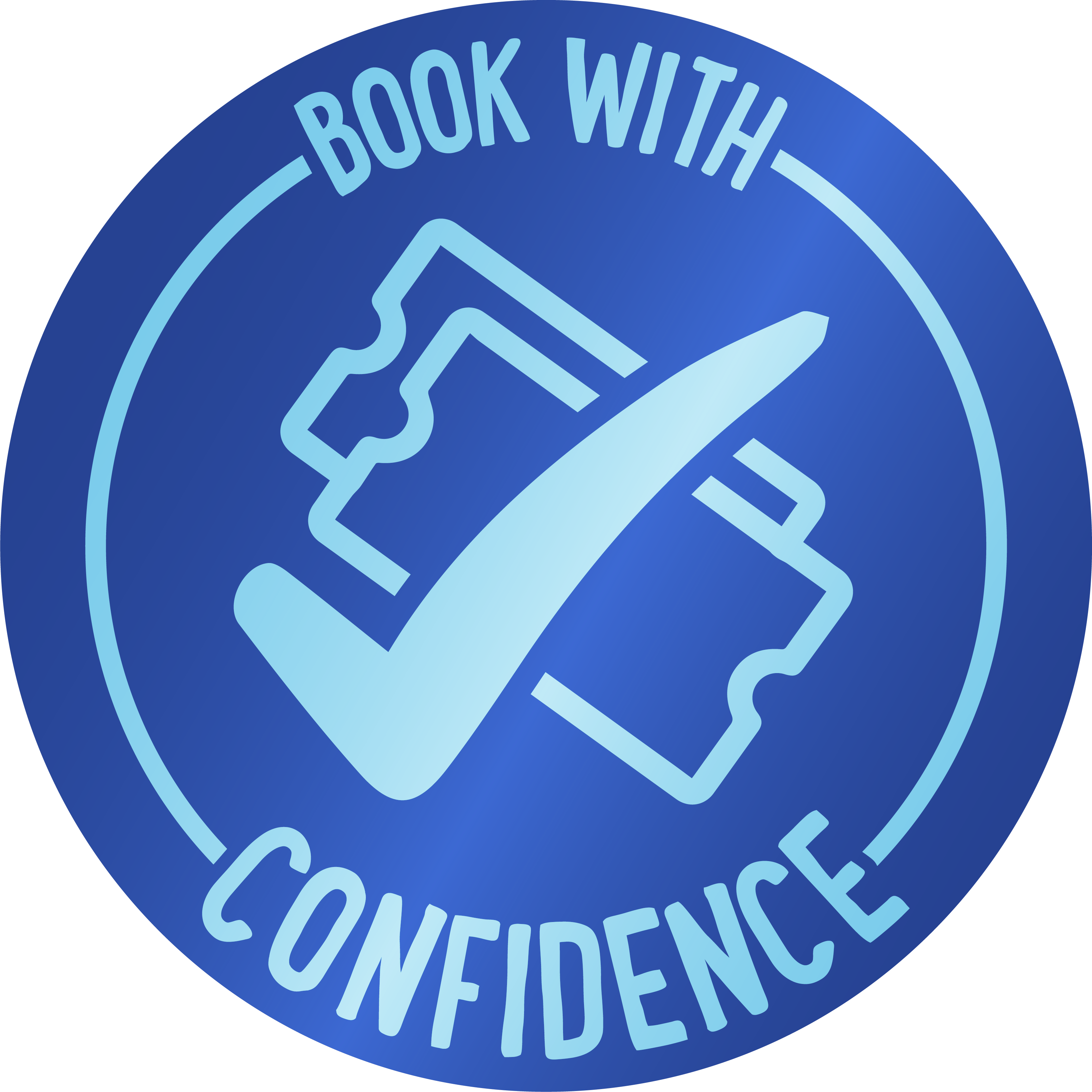 Booking with confidence logo