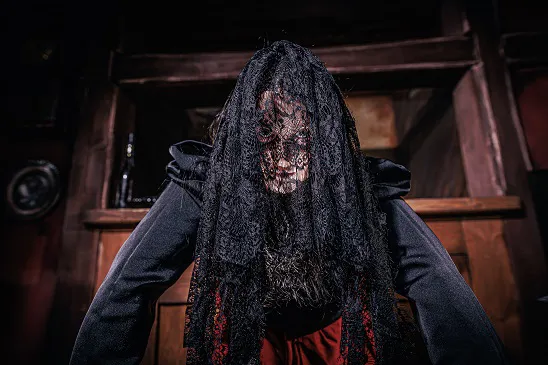 Seance character in York Dungeon Lates show